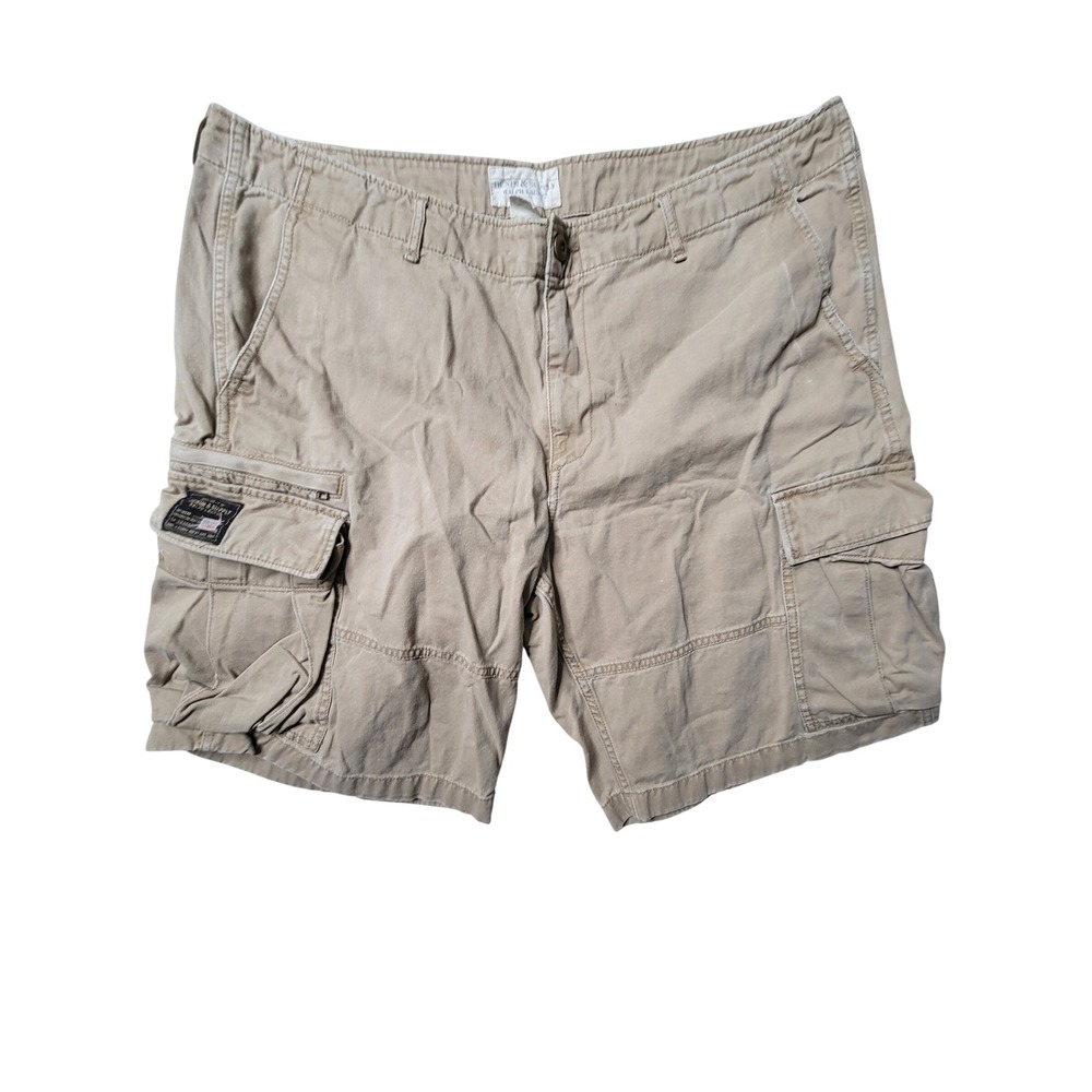 Denim & Supply Ralph Lauren Cargo Shorts Mens 40 Gorpcore  Cotton Khaki Tan